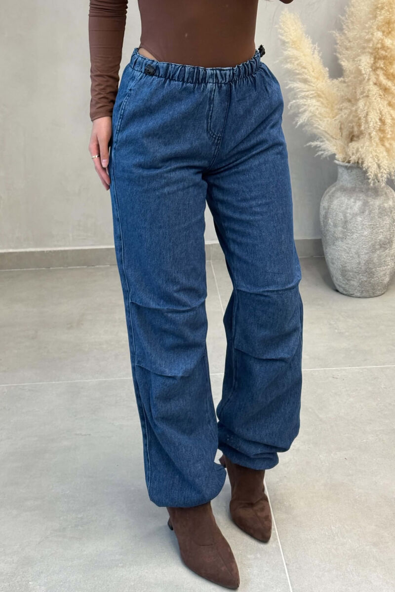ONE COLOR BALLON WOMAN JEANS BLUE/BLU - 5
