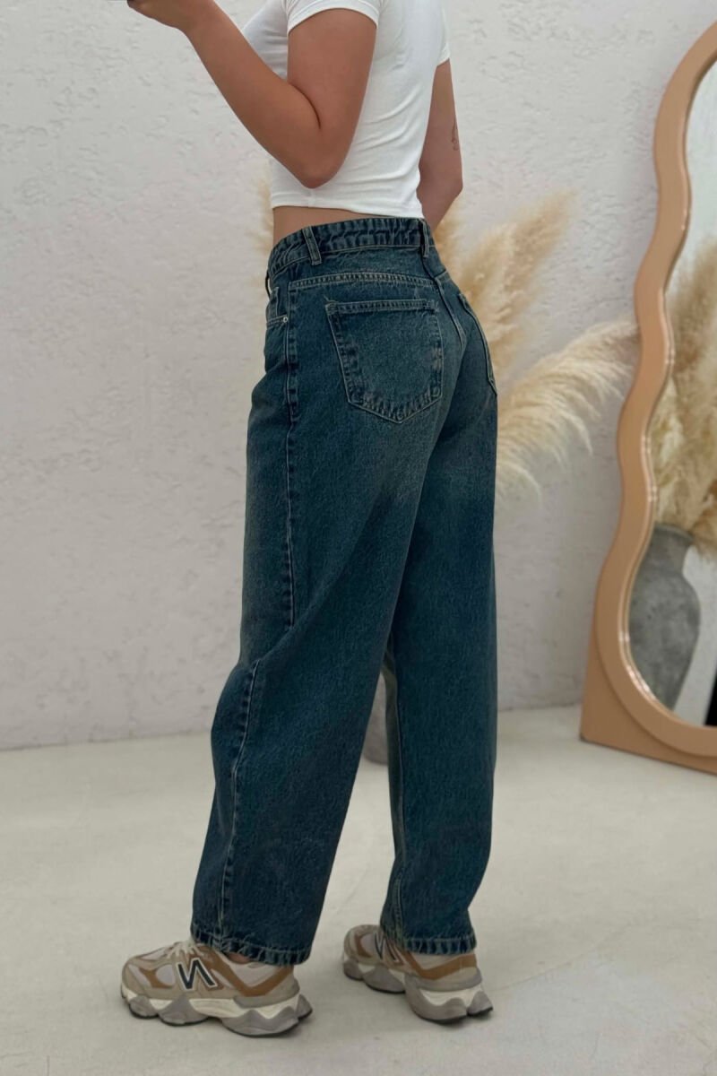 ONE COLOR BALLON WOMAN JEANS BLUE/BLU - 2