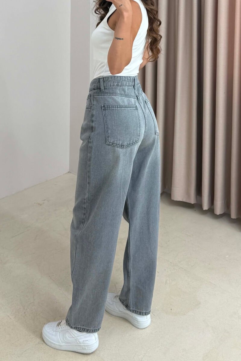 ONE COLOR BALLON WOMAN JEANS GREY/GRI - 2