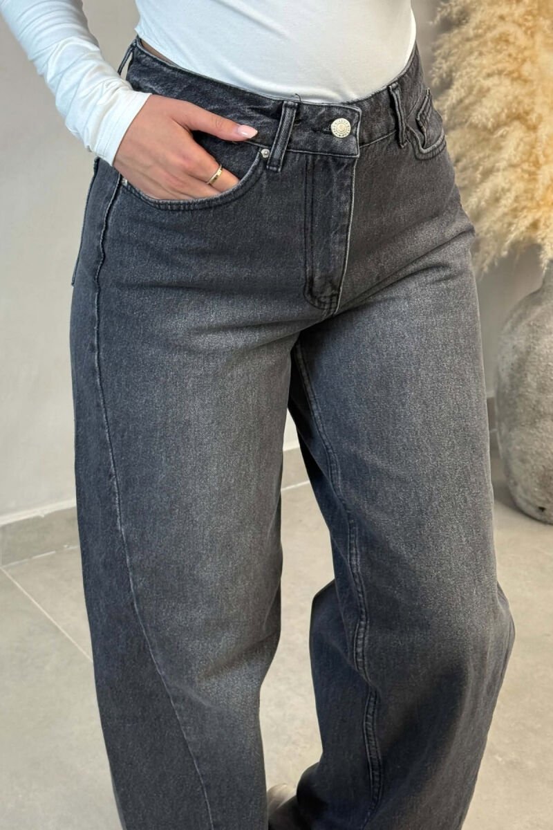 ONE COLOR BALLON WOMAN JEANS GREY/GRI - 2