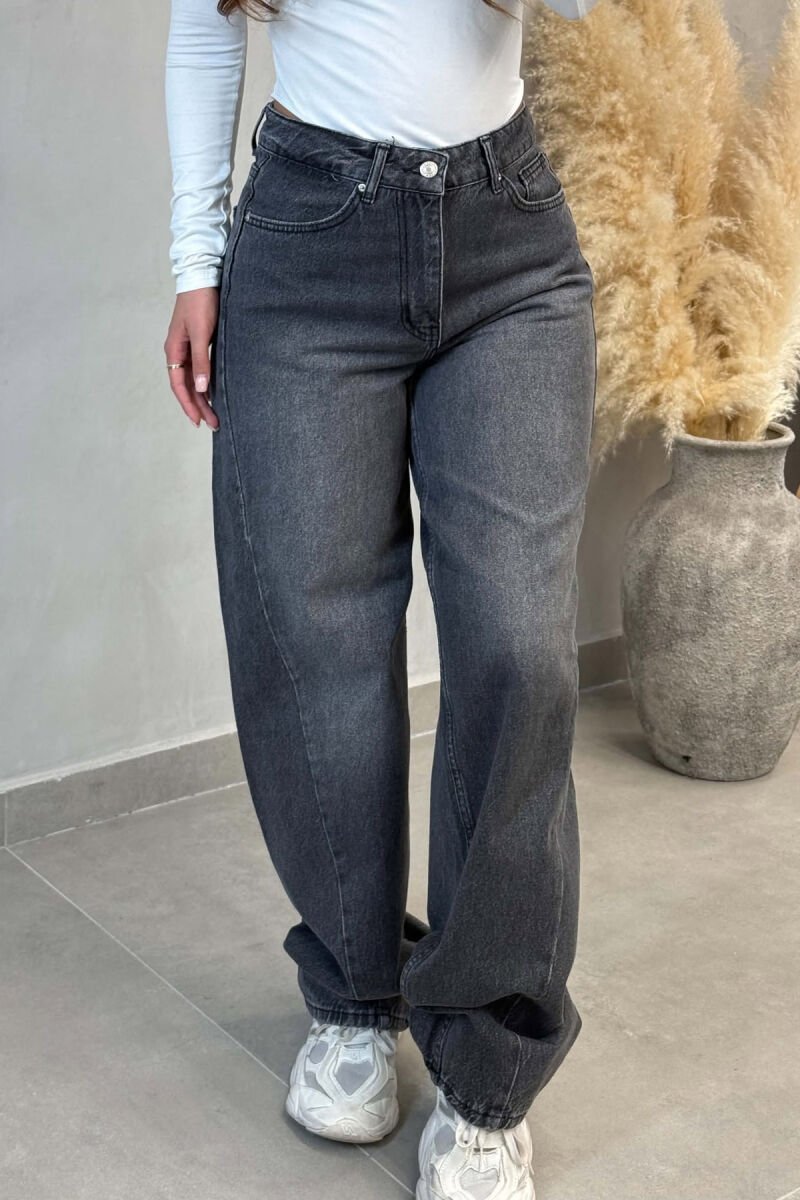 ONE COLOR BALLON WOMAN JEANS GREY/GRI - 4