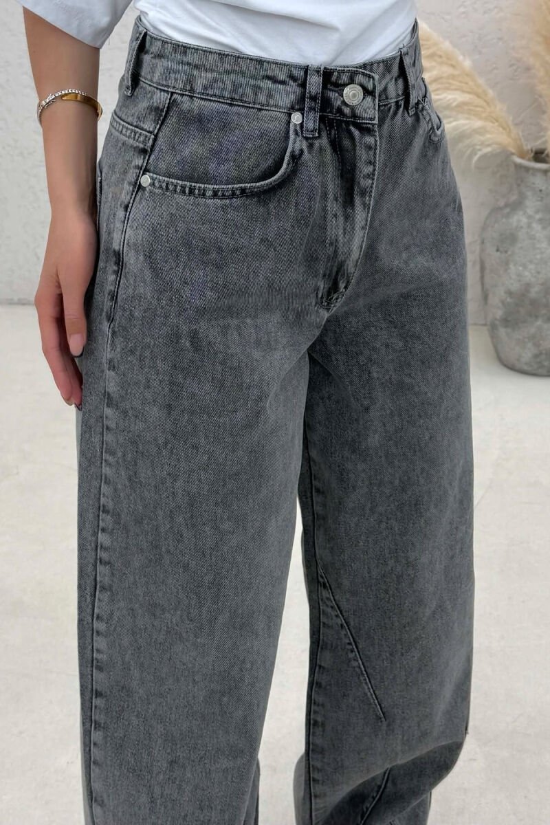 ONE COLOR BALLON WOMAN JEANS GREY/GRI - 5