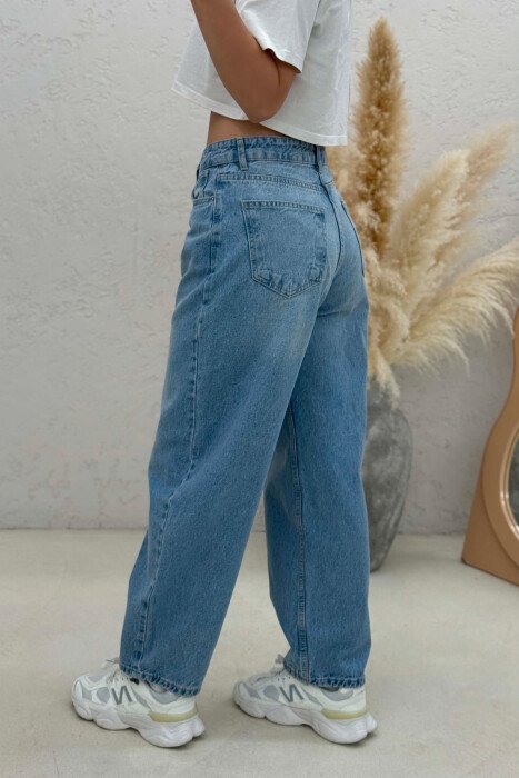 ONE COLOR BALLON WOMAN JEANS LIGHTBLUE/BZ - 4