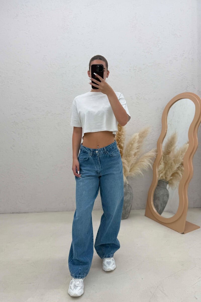 ONE COLOR BALLON WOMAN JEANS LIGHTBLUE/BZ - 1