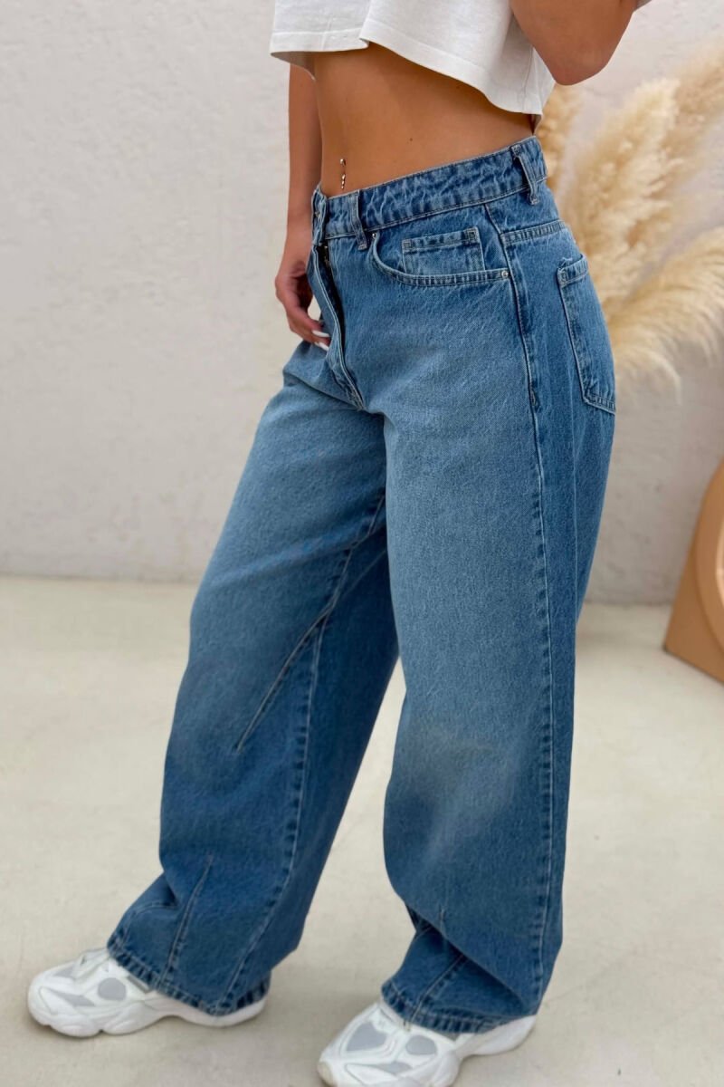 ONE COLOR BALLON WOMAN JEANS LIGHTBLUE/BZ - 3
