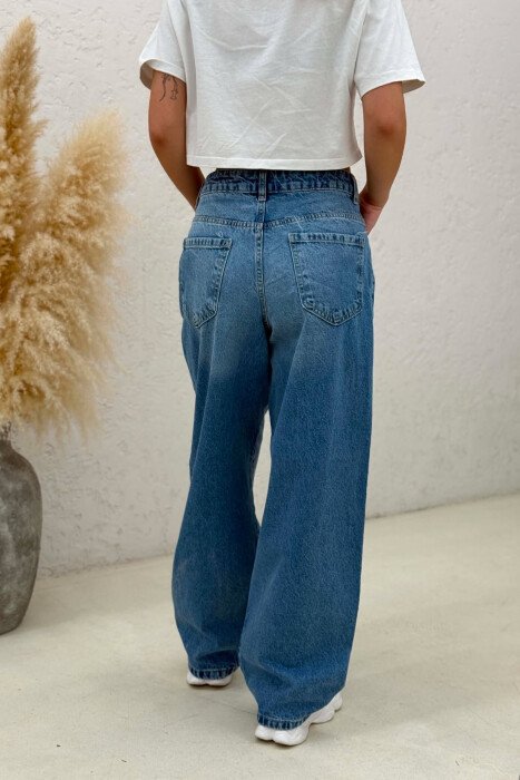 ONE COLOR BALLON WOMAN JEANS LIGHTBLUE/BZ - 7