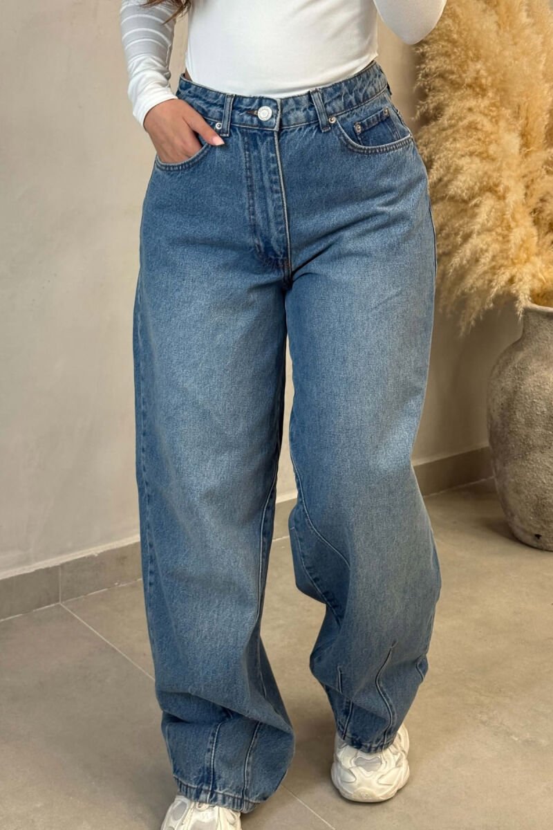 ONE COLOR BALLON WOMAN JEANS LIGHTBLUE/BZ - 2