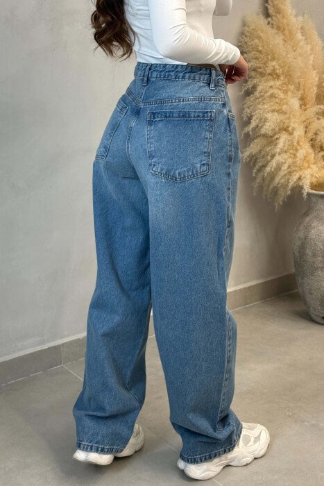 ONE COLOR BALLON WOMAN JEANS LIGHTBLUE/BZ - 3