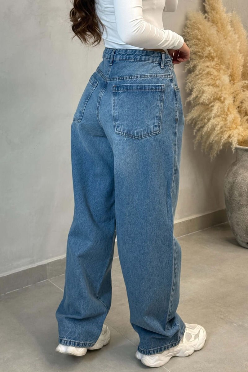 ONE COLOR BALLON WOMAN JEANS LIGHTBLUE/BZ - 3