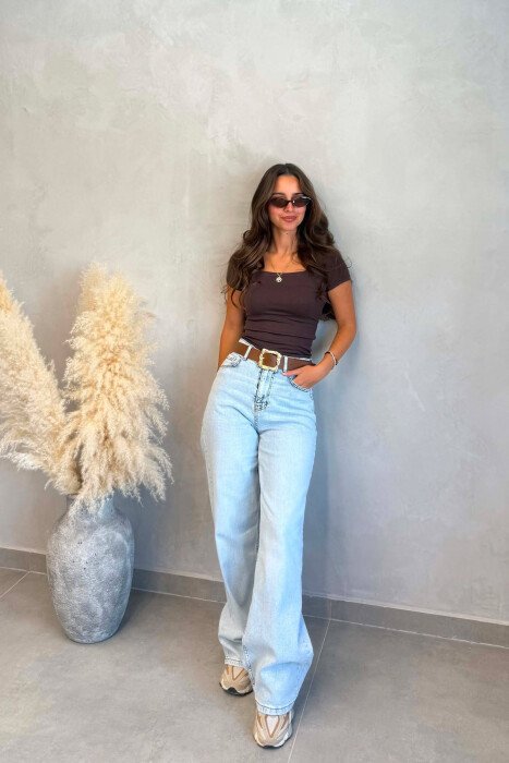 XHINSE NJE NGJYRESHE PER FEMRA NE NGJYRE BLU TE ZBARDHUR - KLAUDIO FASHION