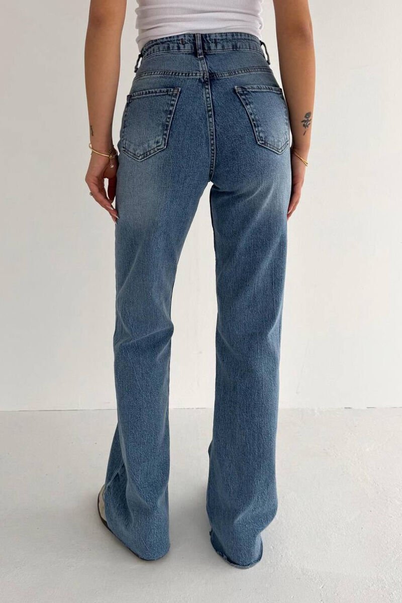 ONE COLOR BELT DETAIL WOMAN JEANS LIGHTBLUE/BZ - 3
