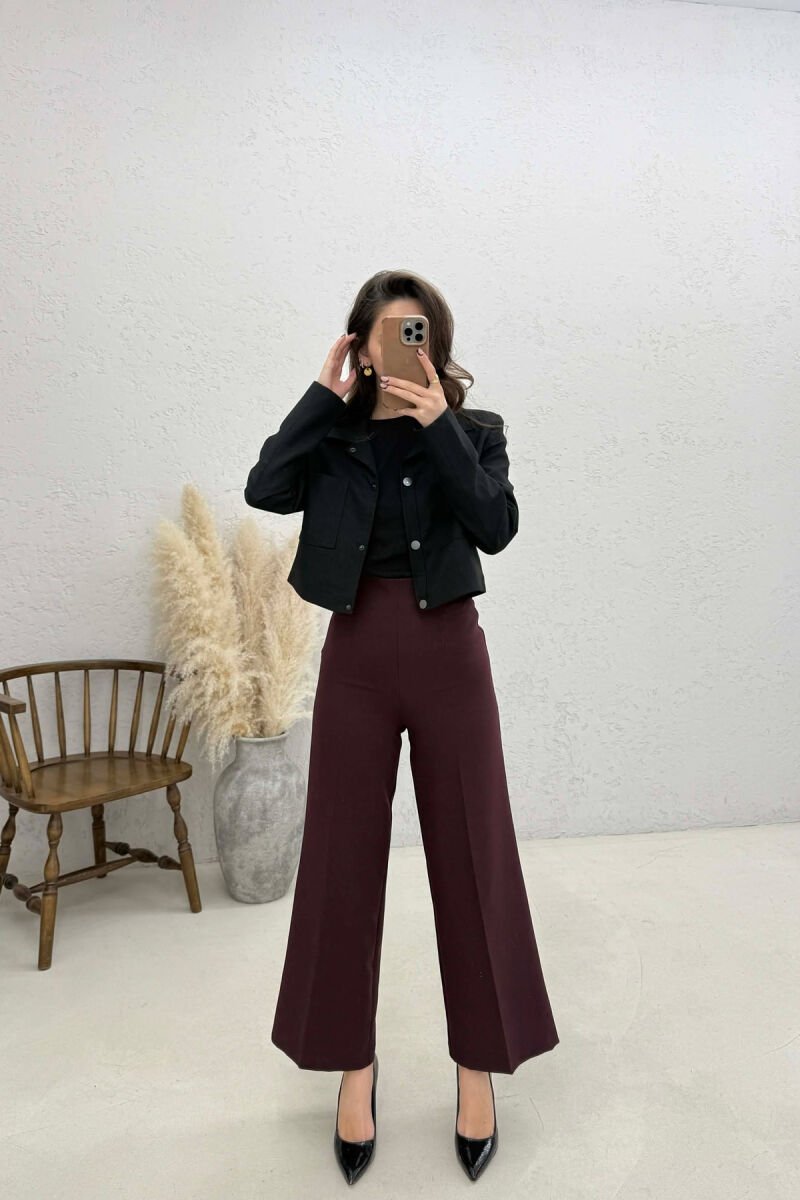 ONE COLOR BUTTONS WOMEN JACKET BLACK/ E ZEZE - 3