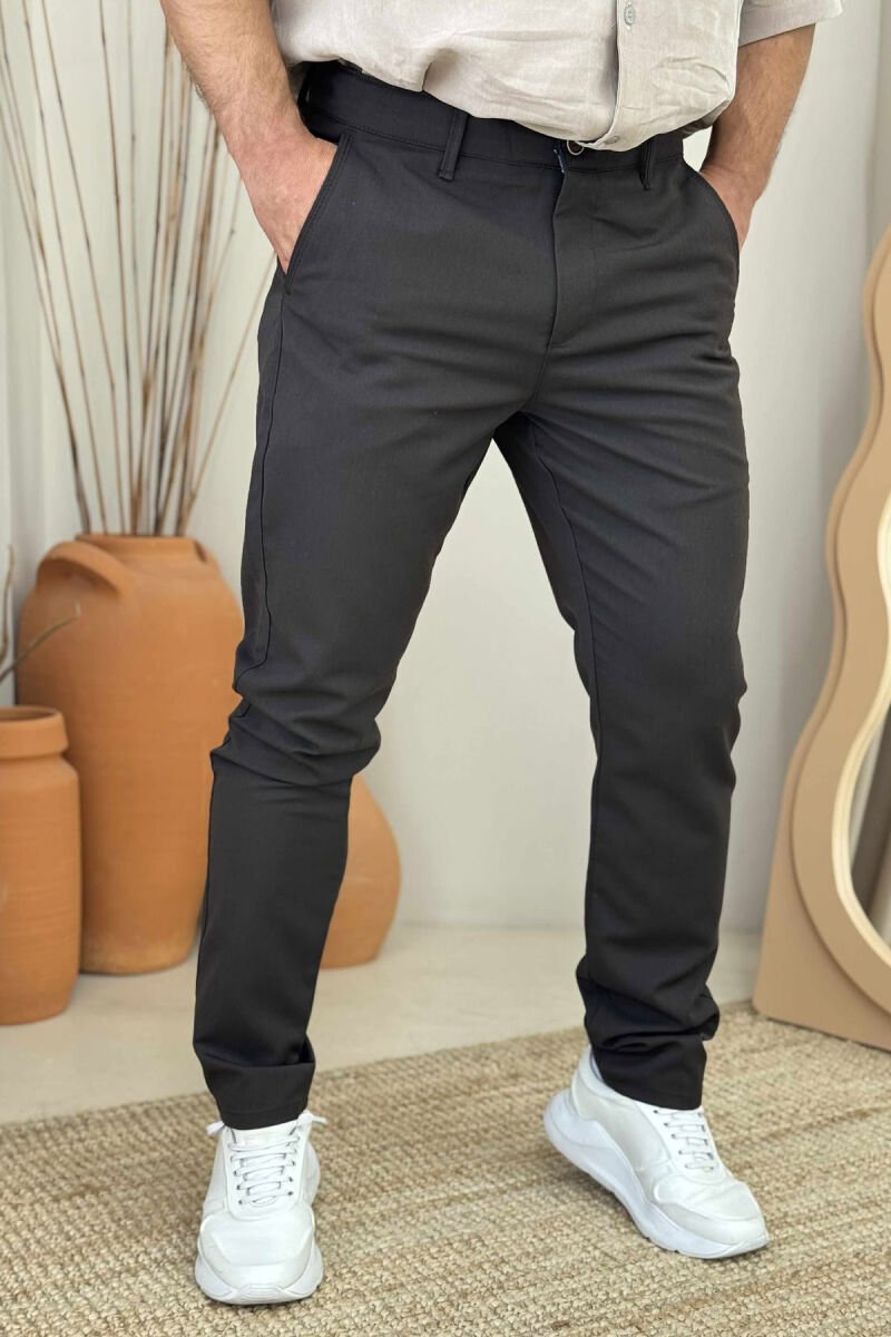 ONE COLOR CLASSIC MEN PANTS BROWN/KAFE - 2