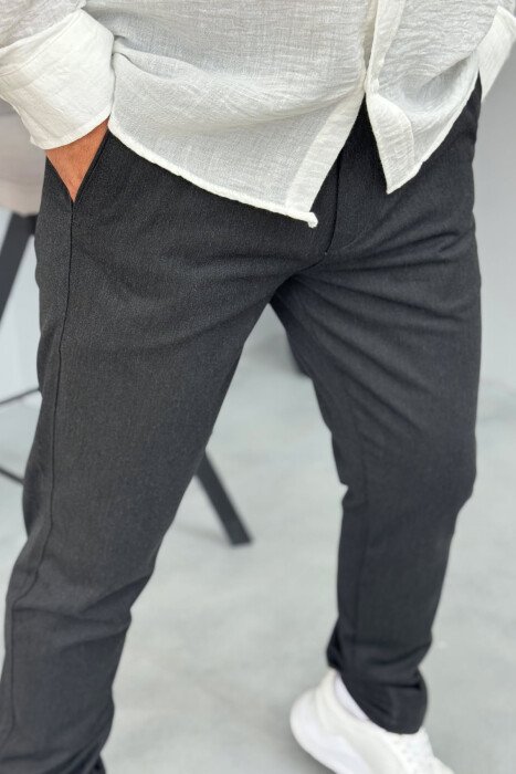 ONE COLOR CLASSIC MEN PANTS DARK GREY/GEE - 4