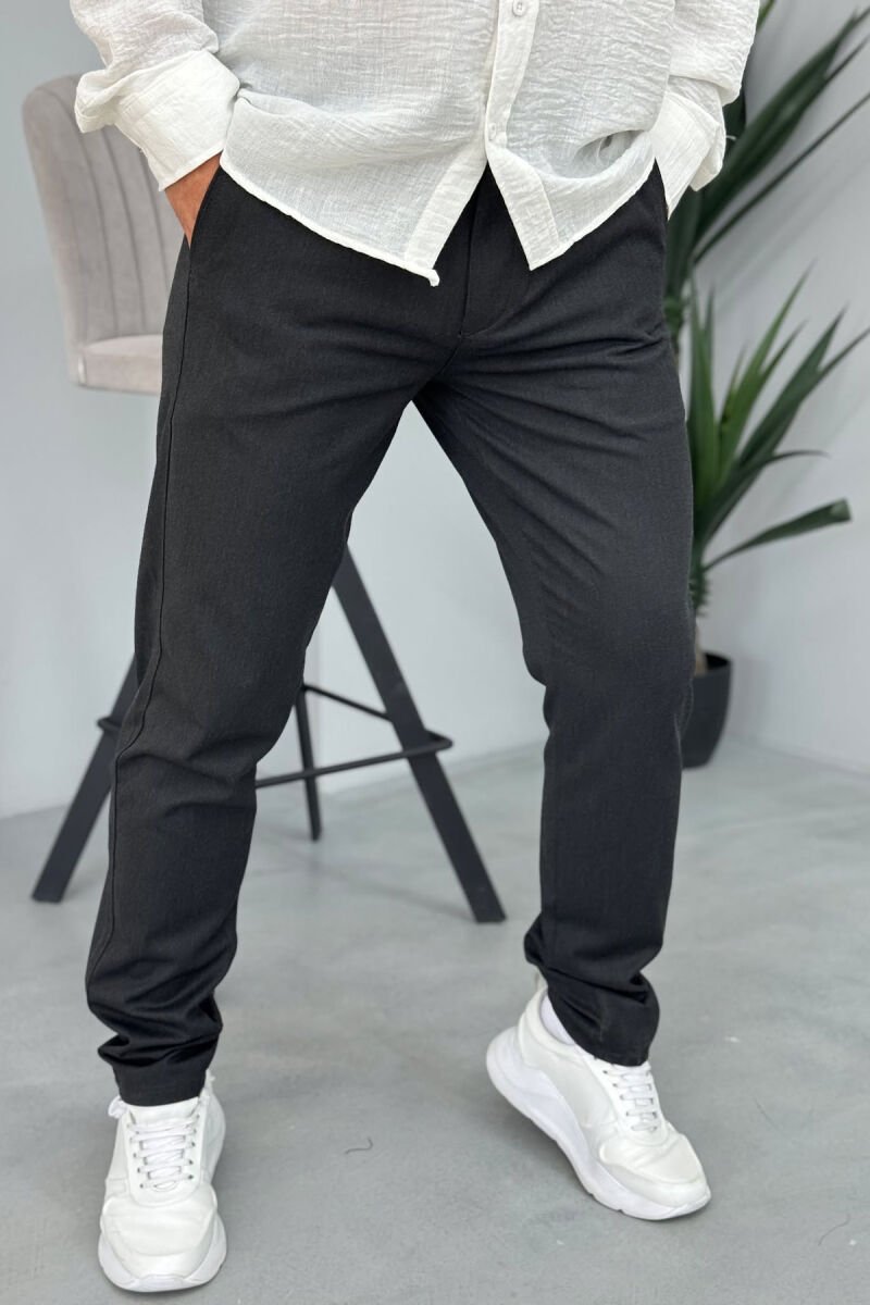 ONE COLOR CLASSIC MEN PANTS DARK GREY/GEE - 5