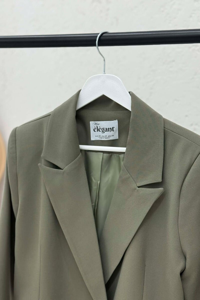 ONE COLOR CLASSIC SIMPLE WOMEN JACKET GREEN/JESHILE - 4