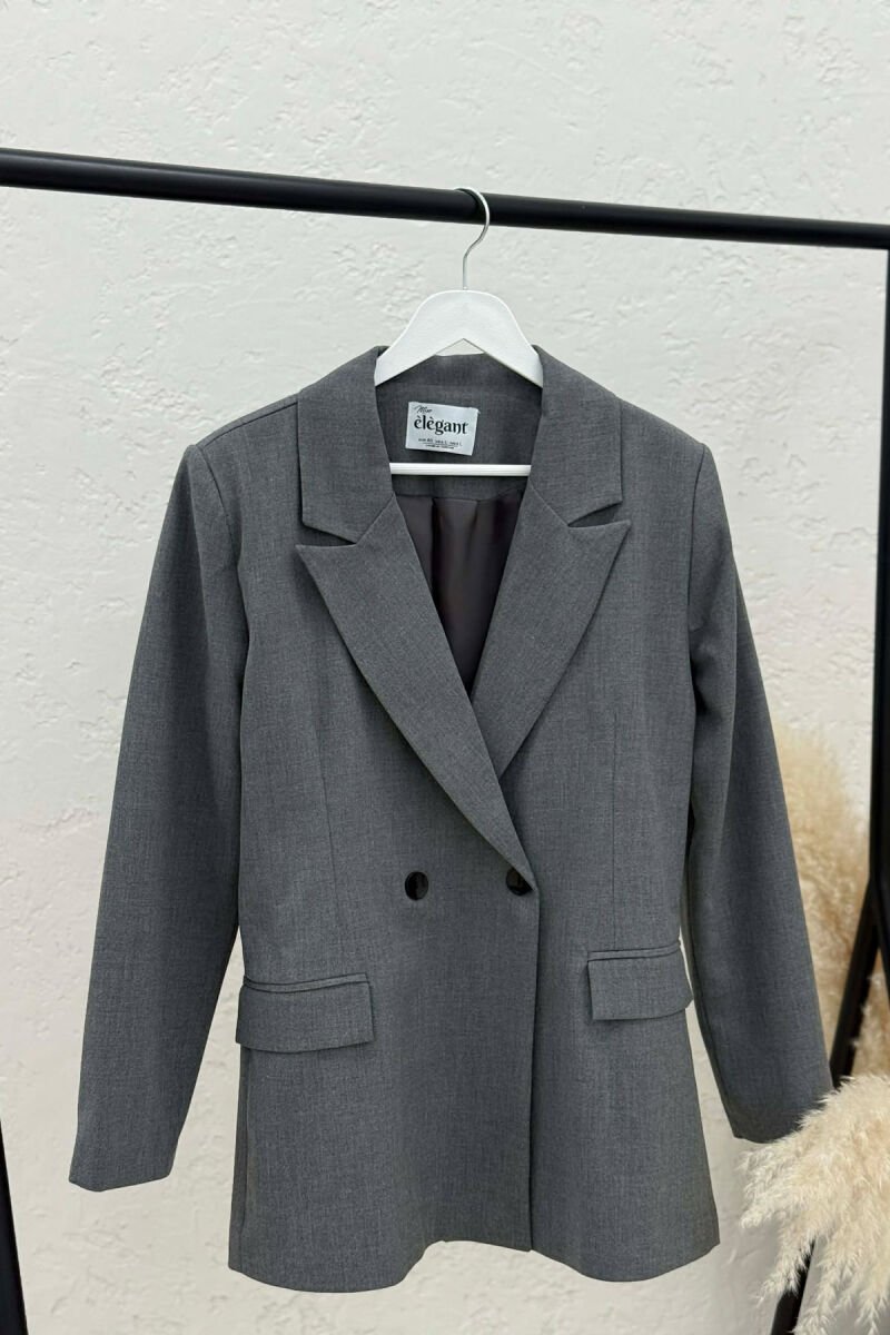 ONE COLOR CLASSIC SIMPLE WOMEN JACKET GREY/GRI - 1