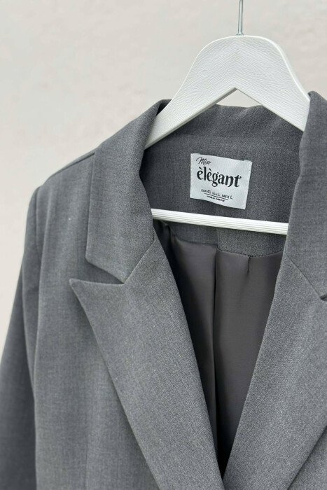 ONE COLOR CLASSIC SIMPLE WOMEN JACKET GREY/GRI - 2
