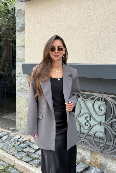 ONE COLOR CLASSIC WOMAN JACKET GREY ASH/GRI HIRI 