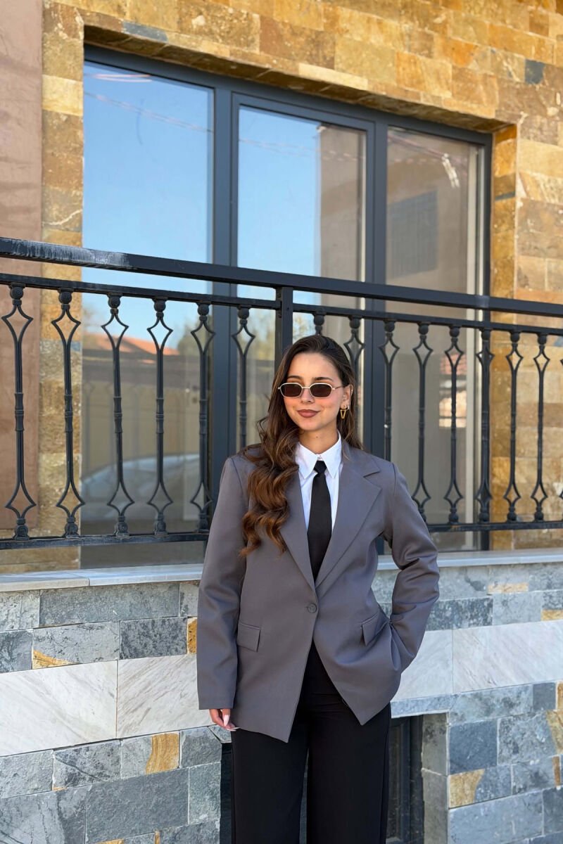 ONE COLOR CLASSIC WOMAN JACKET GREY ASH/GRI HIRI - 3