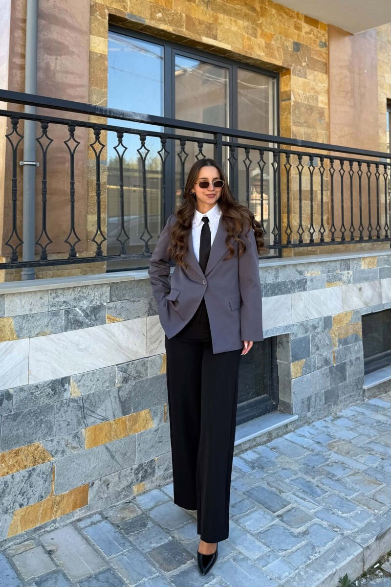 ONE COLOR CLASSIC WOMAN JACKET GREY/GRI - 1