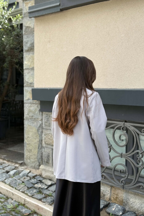 ONE COLOR CLASSIC WOMAN JACKET GREY/GRI - 6