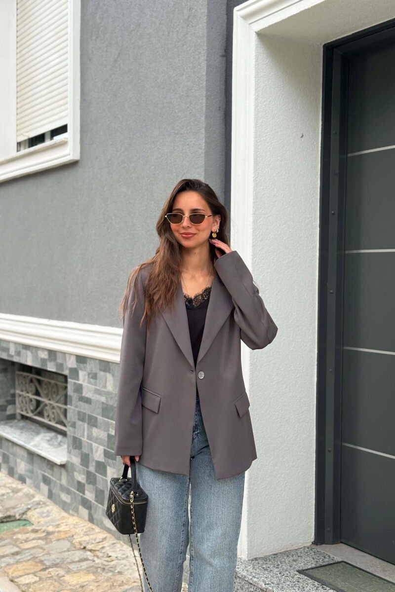 ONE COLOR CLASSIC WOMAN JACKET IRON GREY/GRI HEKURI - 1