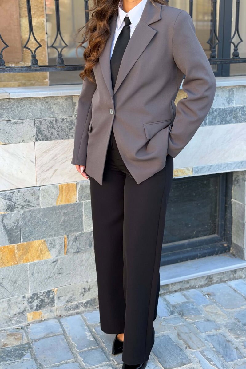 ONE COLOR CLASSIC WOMAN JACKET IRON GREY/GRI HEKURI - 2