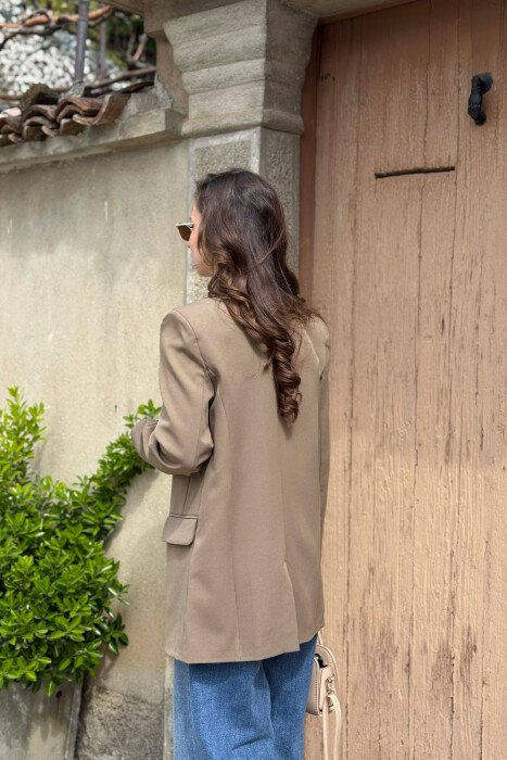 ONE COLOR CLASSIC WOMAN JACKET OLIVE/ULLI - 5