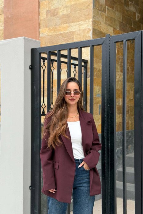 ONE COLOR CLASSIC WOMAN JACKET PURPLE/LEJLA 
