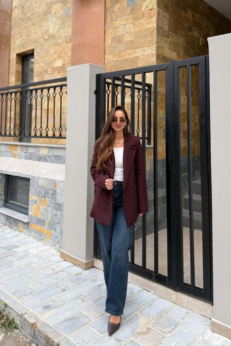 ONE COLOR CLASSIC WOMAN JACKET PURPLE/LEJLA - 2