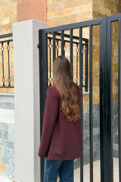 ONE COLOR CLASSIC WOMAN JACKET PURPLE/LEJLA - 4