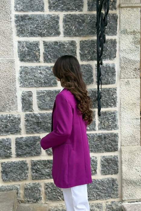 ONE COLOR CLASSIC WOMAN JACKET PURPLE/LEJLA - 2