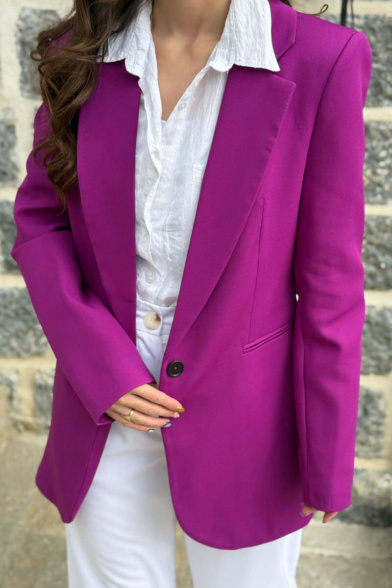 ONE COLOR CLASSIC WOMAN JACKET PURPLE/LEJLA - 4