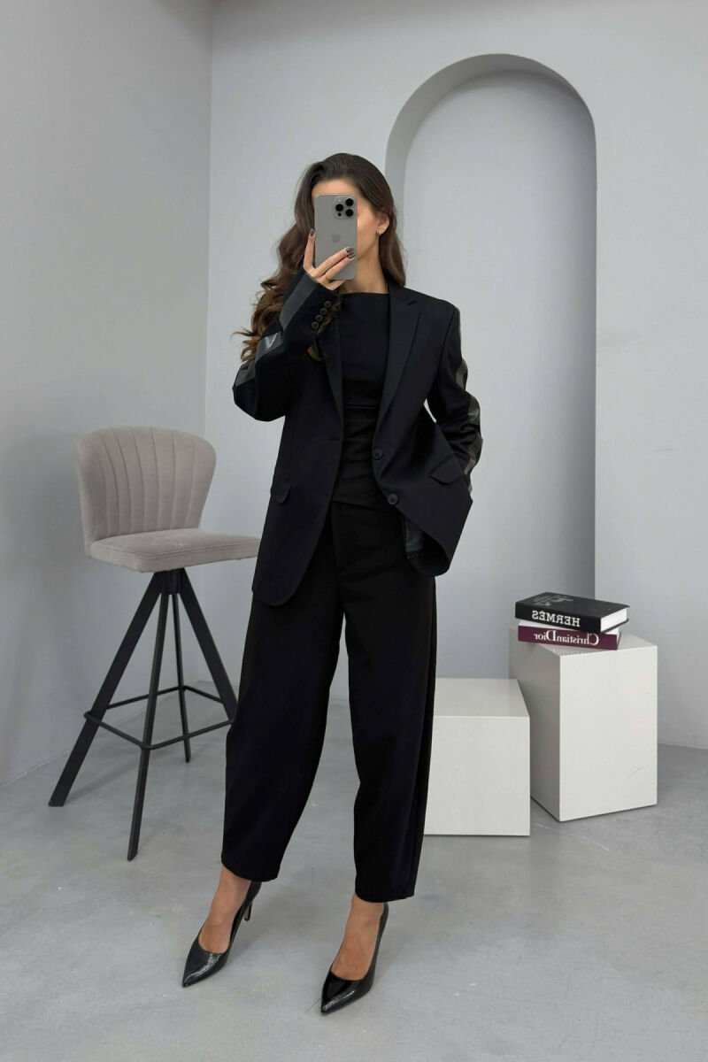 ONE COLOR CLASSIC WOMEN JACKET BLACK/ E ZEZE - 1