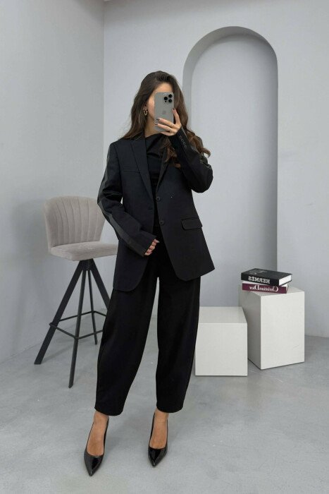 ONE COLOR CLASSIC WOMEN JACKET BLACK/ E ZEZE - 2