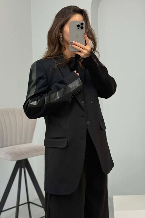 ONE COLOR CLASSIC WOMEN JACKET BLACK/ E ZEZE - 3