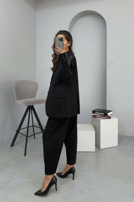 ONE COLOR CLASSIC WOMEN JACKET BLACK/ E ZEZE - 4