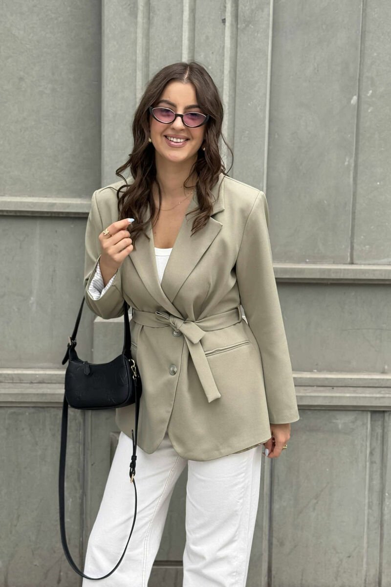 ONE COLOR CLASSIC WOMEN JACKET MINT/MENTE - 3