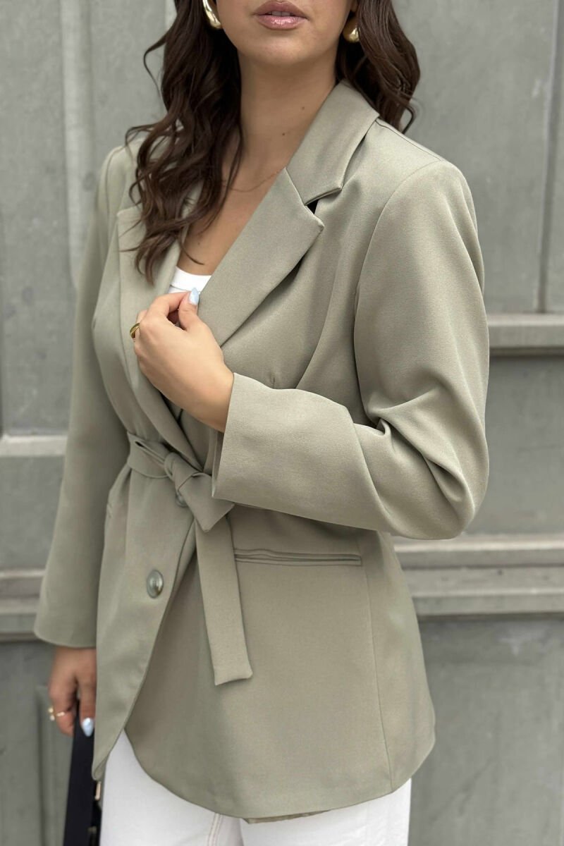 ONE COLOR CLASSIC WOMEN JACKET MINT/MENTE - 4