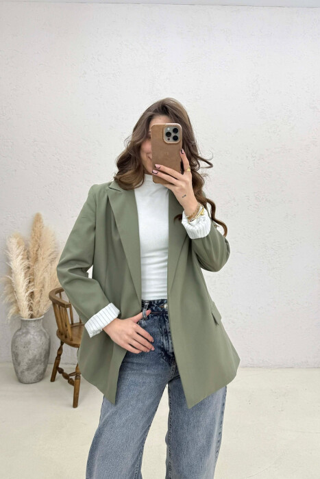 ONE COLOR CLASSIC WOMEN JACKET OLIVE/ULLI 