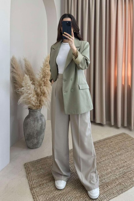 ONE COLOR CLASSIC WOMEN JACKET OLIVE/ULLI - 1