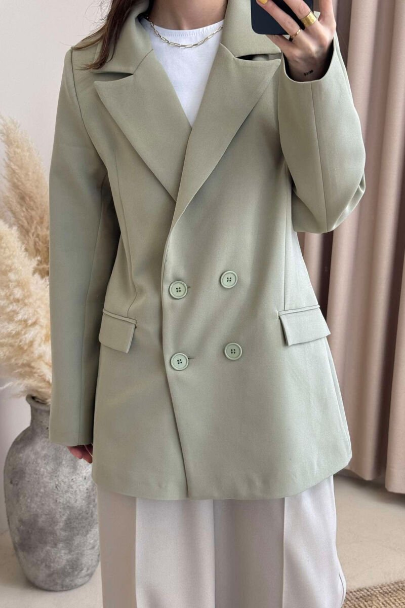 ONE COLOR CLASSIC WOMEN JACKET OLIVE/ULLI - 4