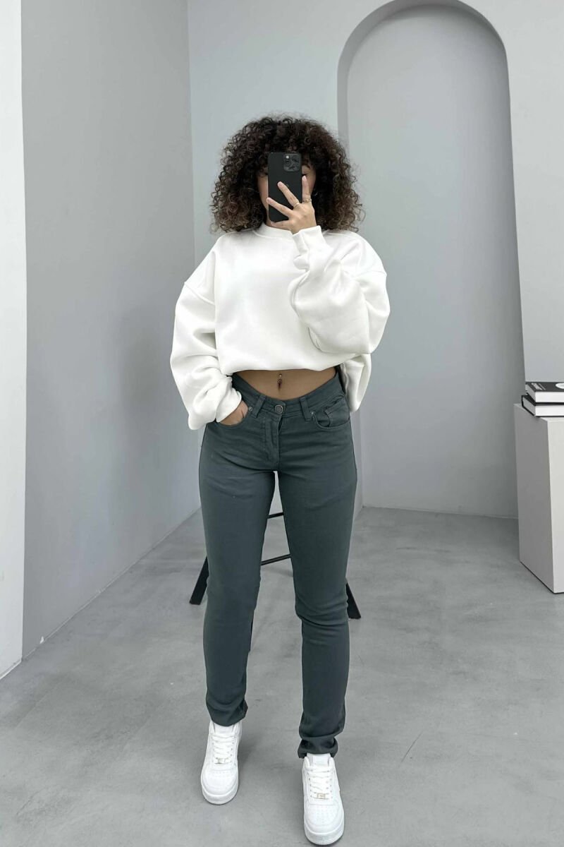 ONE COLOR DENIM SIMPLE WOMEN JEANS BLUE STONE/GK - 2