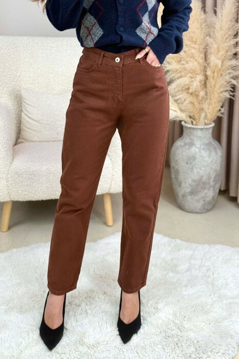 XHINSE TE THJESHTA NJE NGJYRESHE PER FEMRA NE NGJYRE KAFE - KLAUDIO FASHION