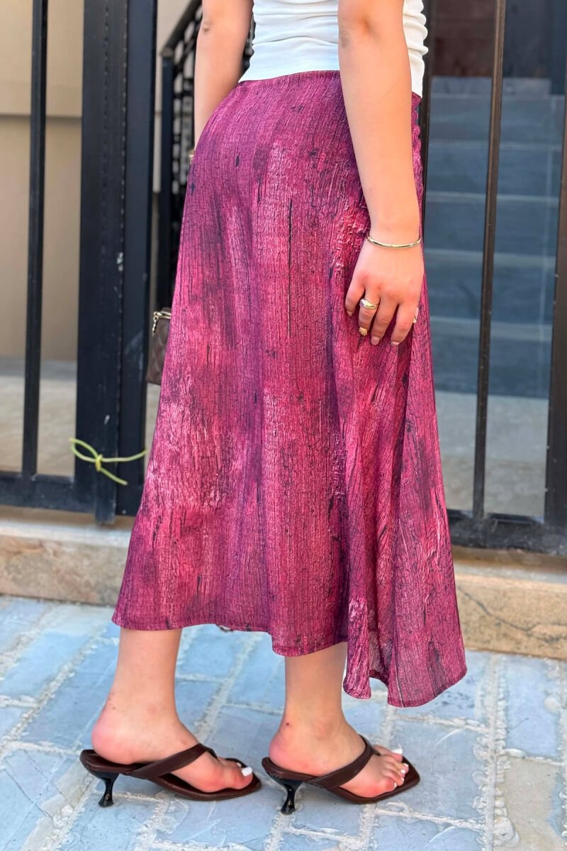 ONE COLOR DESIGNED WOMAN DRESS BURGUNDY/VISHNJE - 2