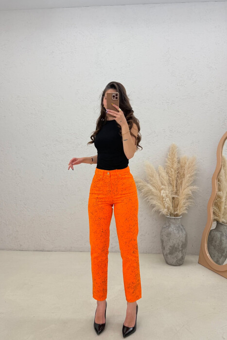 XHINSE NJE NGJYESHE ME DIZAJN PER FEMRA NE NGJYRE PORTOKALLI - KLAUDIO FASHION