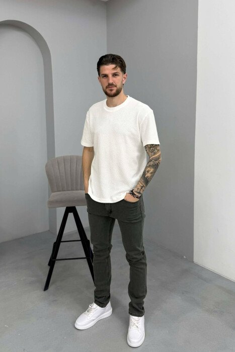 ONE COLOR ELASTIC MEN JEANS GREY/GRI - 1
