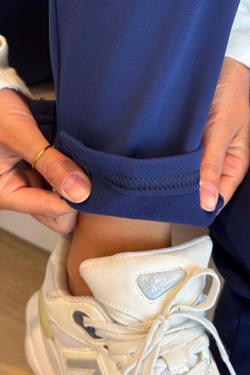 ONE COLOR ELASTIC WAIST WOMAN SWEATPANTS BLUE/BLU - 6