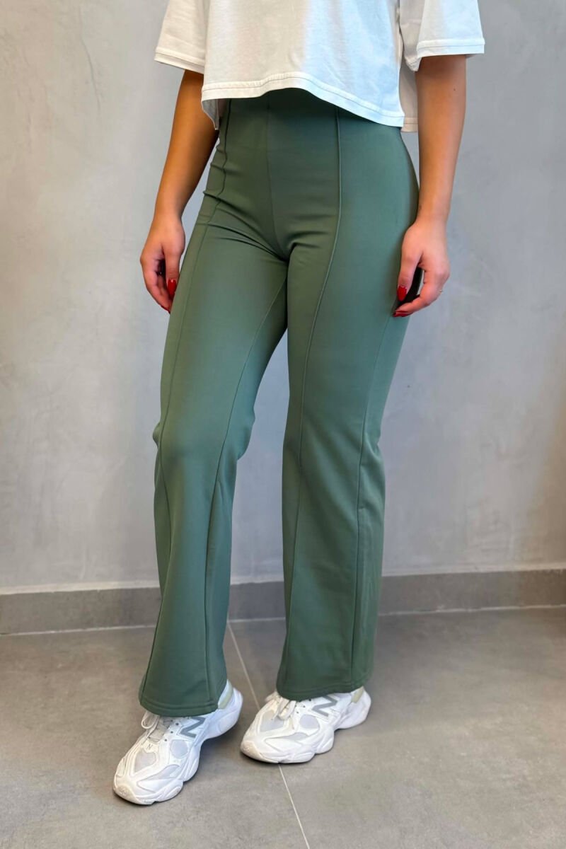 ONE COLOR ELASTIC WOMAN LEGGINGS MINT/MENTE - 4